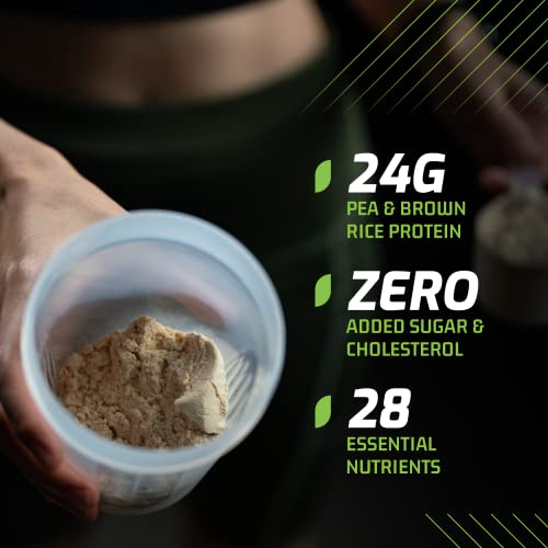 Image of Plantigo Clean Plant Protein Powder | No Preservatives, No Banned Substances | Super Protein Blend - Pea, Brown Rice | Vegan Green Protein For Men, Women (Vanilla Flavor - 32g Travel Pouch | Sachet)