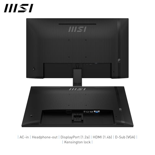 Image of msi PRO MP271A E2 27-inch IPS 1920 x 1080 (FHD) Gaming Office Monitor, 120Hz, Free-Sync, HDMI, DisplayPort, VGA Port, VESA Mountable, Tilt, Speaker, 4-Side Slim Bezel 1ms, Black