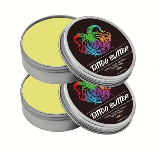 2Pcs Tattoo Butter - Color Enhancing Nourishing Body Butter for Tattoo Aftercare - Hydrating Moisturizer Balm and Cream