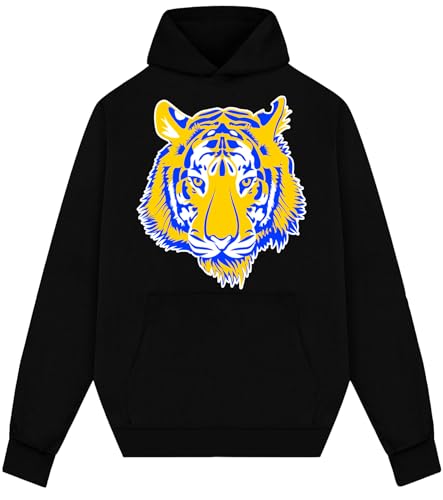 My Great Lion Multicolor Black Pullover Hoodie