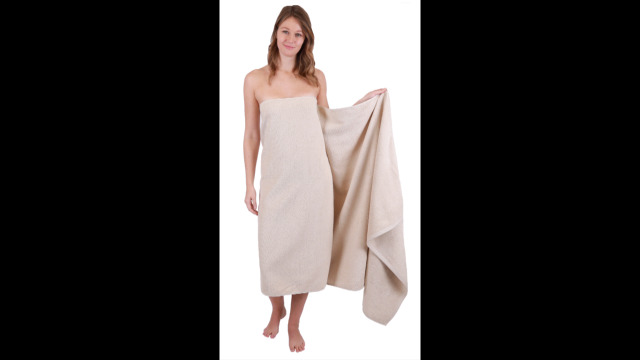 Serviette De Bain XXL Betz Dresden 100% Coton 100x200 Cm - Sable - Qualité Premium
