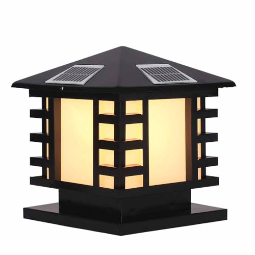 Lampe de colonne étanche IP65 avec verre épaissi pour éclairage de rue de villa