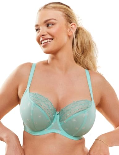 Image of CLEO 10581 by Panache Blossom Balcony Bra Jade