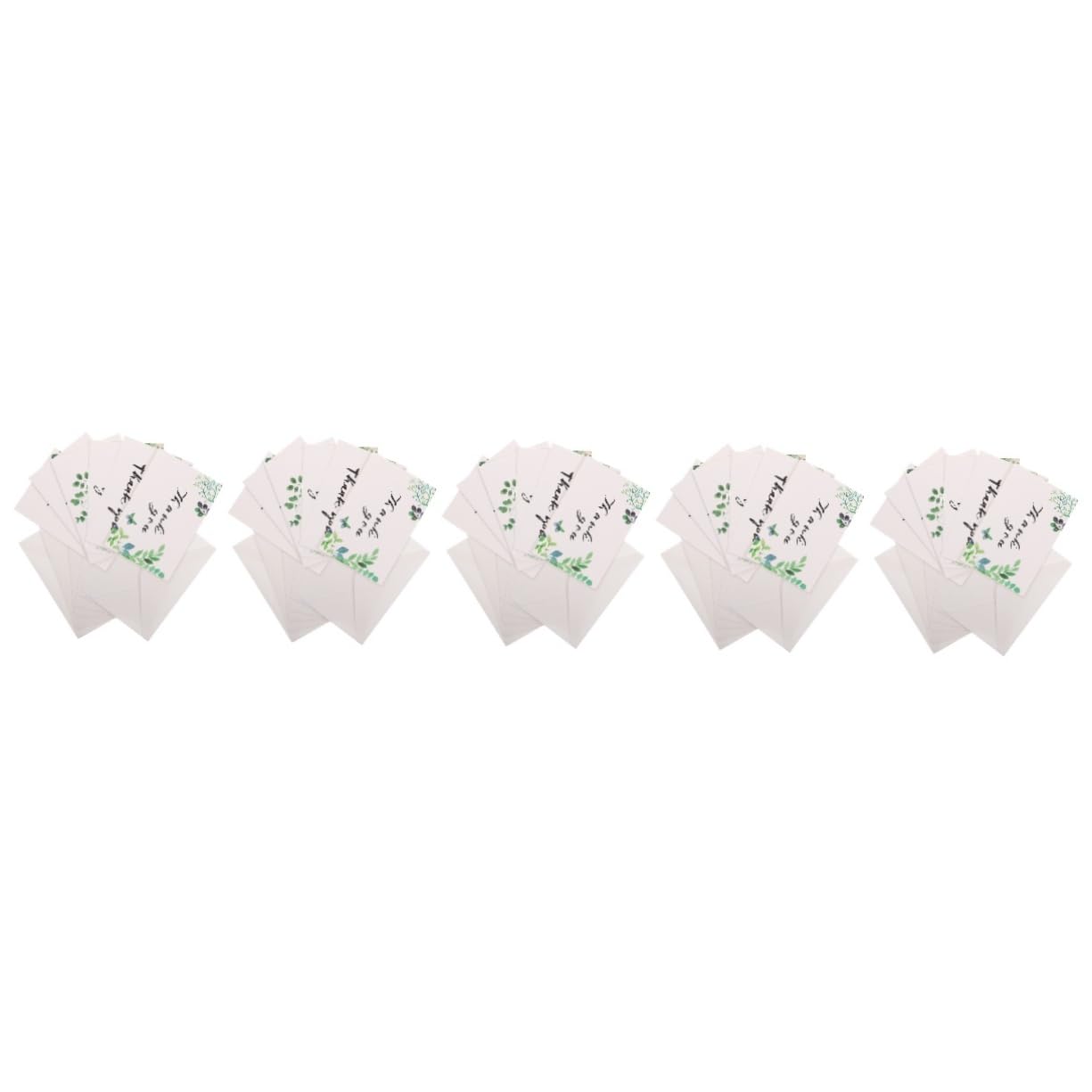 Lurrose 60stücke Teiliges Set Dankeskarten Mit Blumen-design Für Weihnachten Und Festliche Anlässe Umschläge Grüße Für Und Familie