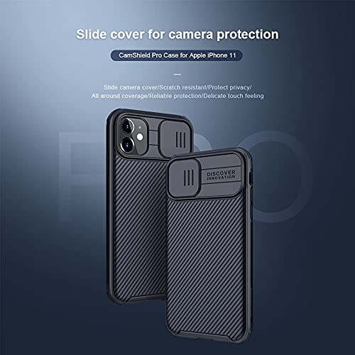 Image of for iPhone 11 (6.1 inch) Case with Camera Cover,Slim Fit Thin Polycarbonate Protective Shockproof Cover with Slide Camera Cover, Upgraded Case for Apple iPhone 11 6.1inch (Black)