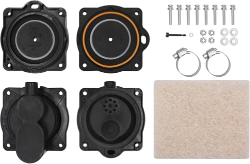 WEHOPE HP-80 HP-60 Air Pump Rebuild Complete Kit Replacement for Hiblow HP 80/HP 60 including the diaphragm filter and screws.