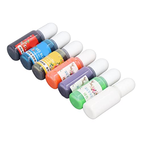 DIY Resin Pigment, 7 Colors, Easy Penetration, Good Transparency, Resin Dye Pigment for DIY Crafts, Vcedas81y09mr6vc