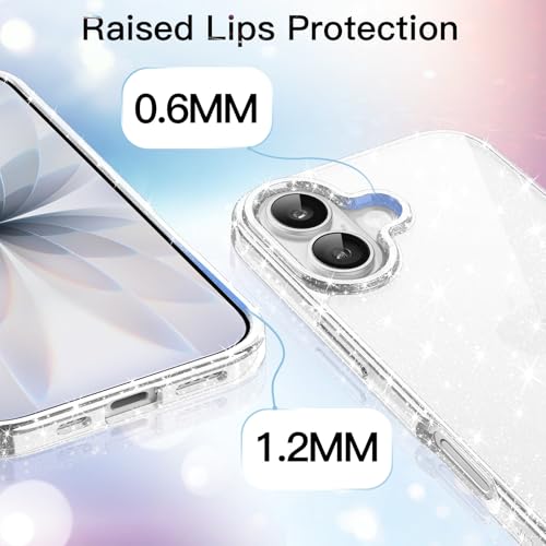 Image of JETech Glitter Case for iPhone 17, Clear
