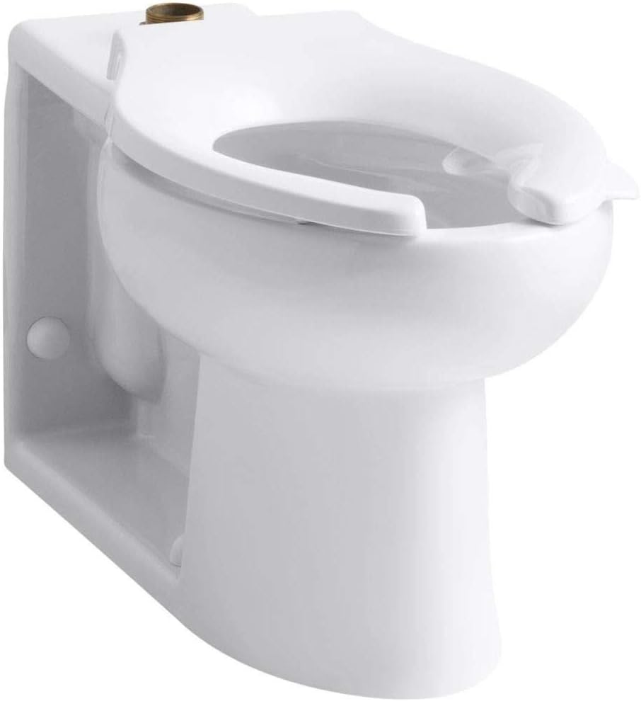 KOHLER Anglesey(TM) 1.6 GPF Toilet Bowl with Top Spud and Bedpan Lugs, White White