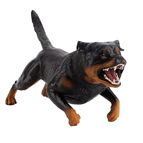 Figurine Rottweiler Milisten : chien de simulation statique solide pour enfant