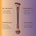 Dual-Ended Makeup Brush – Foundation & Blush & Contour – Soft Premium Synthetic Bristles, No Shedding, Professional & Beginner-Friendly Beauty Tool