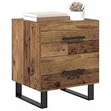 vidaXL Armario de Noche con cajón Madera Vieja 40 x 35 x 47, Organizador Compacto con cajón y Estilo Moderno