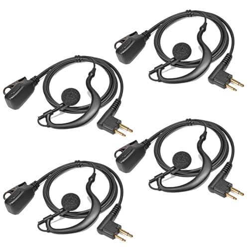Auricular con micrófono PTT y orejera en G para radio Motorola GP88 y GP300