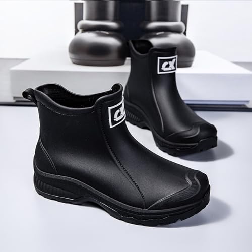Nutropa Waterproof Short Rain Boots for Men Lightweight Comfortable Garden Shoes Chelsea Ankle Rain Shoes4