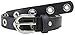 Produktbild irisaa Nietengürtel Damen Schwarz, Gürtel Punk Schmal, Gothic Style, Taillengürtel Einheitsgröße, ca. 2.5 CM breit, Damen Taillengürtel 2020:Schwarz Silber