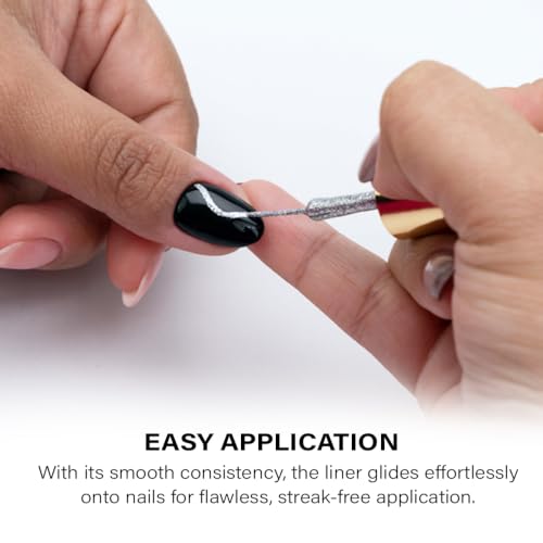 Mia Secret Silver Glitter Gel Liner para Uñas 0.21 oz miniatura 3