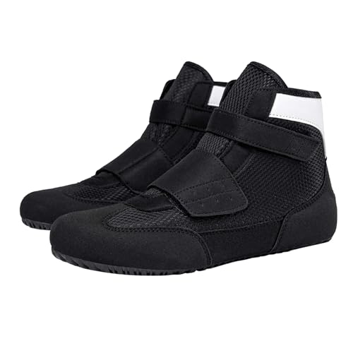 Generisch Zapatillas de boxeo para niños, 36 unidades, para lucha libre, boxeo, levantamiento de pesas, culturismo, Negro , 39 EU