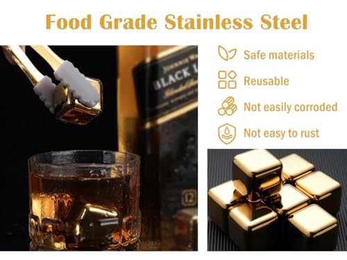 12 Cubos de Hielo Reutilizables de Acero Inoxidable miniatura 3