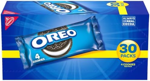OREO Chocolate Sandwich Cookies, 30-1.59 oz Snack Packs