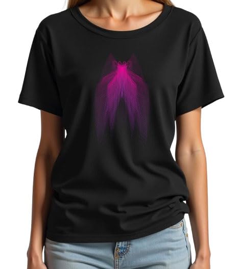 HippieShippie Unisex Cotton Regular Fit Half Sleeves Abstract-07 Graphic Printed Casual T-Shirt with Cool and Funky Design for Parties, Gym, Sports, Travelling