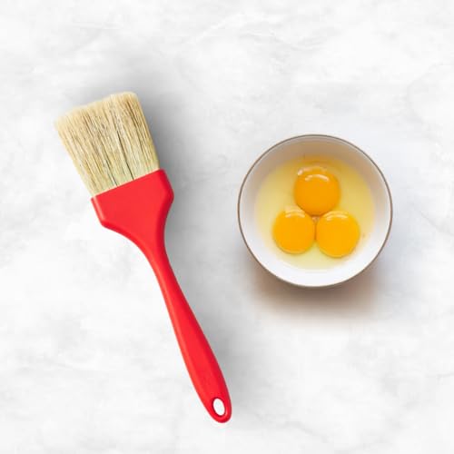 Image of King Arthur Baking Company Professional Pastry Brush, Natural Boar Bristles, 2-Inch, For Butter, Egg Wash, Glaze And Baking Prep (Pack of 2)
