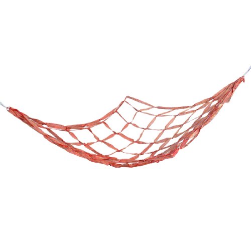 Ruilogod 2M x 1.5M Garden Swing Braided Mesh Sleeping Bed Hanging Hammock Dark Orange (id: 9b1 aed d40 55a 323, Small, 9b1aedd4055a032345817052c0780a