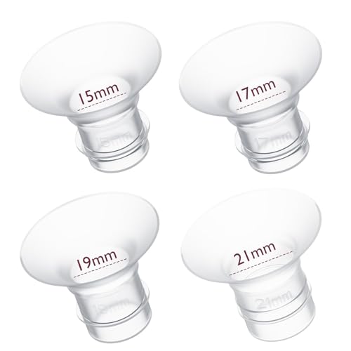 Momcozy Flange Insert 15/17/19/21mm Compatible with 24mm Flange/Shield of Most Pumps Fit for Momcozy S9Pro/S12Pro/S12Pro-Quick Replacement Accessories 4PCS