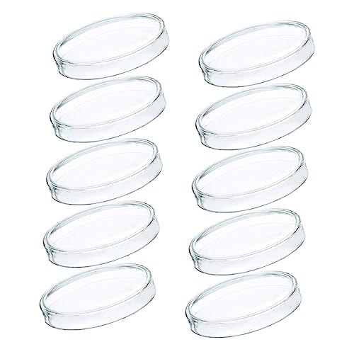 SOLUSTRE Professional Petri Dish Kit 10 Small Containers with Lids for Agar Dishes Heat Resistant and Proof Easy to Clean