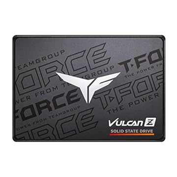 TEAM GROUP T-Force Vulcan Z 256 GB SLC Cache 3D NAND TLC 2,5 polegadas SATA III Unidade de estado sólido interna (Velocidade R/W até 520/450 MB/s) T253TZ256G0C101