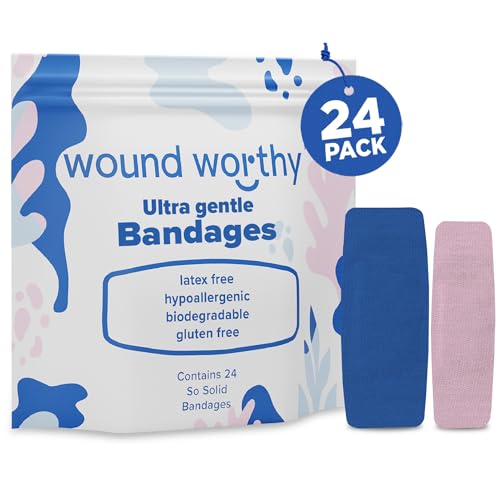 Wound Worthy So Solid Ultra Gentle Bandages - Superior Healing with Bordered Foam Dressing, Ultra-Gentle Adhesive, Varopis Sizes - Ideal for Wounds, Bed Sores, and Sensitive Skin (24 per Box)