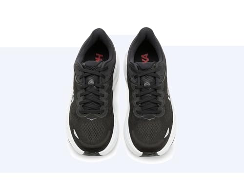 Hoka Men's Bondi 9 Black/Vermillion 10 Medium