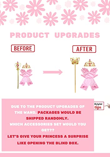 MYRISAM Girls Fancy Princess Sleeping Beauty Birthday Dress Halloween Costume Cosplay Party Dress Up Outfit (w/Accessories)