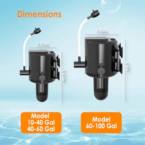 Aquamiracle Aquarium Powerhead Pump With Double Water Outlet & Aeration thumb #5