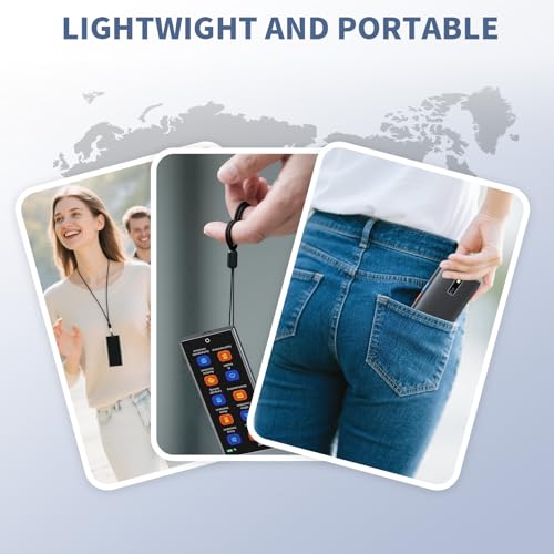 Sprachübersetzer Gerät,Übersetzungsgerät mit Sprachausgabe Translator,150 Sprachen AI Online Offline Gruppe Telefon Übersetzung,Kein WiFi erforderlich,5,5 HD Bildschirm für Travel Business