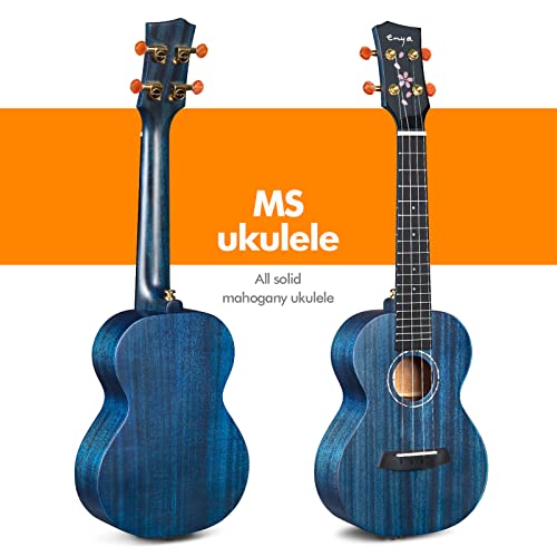 Ukulélé de concert Enya de 58,4 cm en acajou massif – Ukulélé acoustique-électrique et acoustique, motif fleurs de… - Les Beatles, Paul McCartney, John Lennon, RIngo Starr, George Harrison Ukulélé de concert Enya de 58,4 cm en acajou massif - Ukulélé acoustique-électrique et acoustique, motif fleurs de… – Image 3