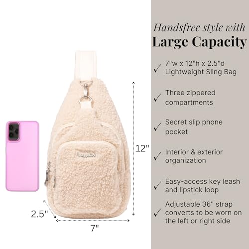 Image of Baggallini Women's Central Park Sling 12 inchx7 inch Crossbody Bag W /Convertible Adjustable Shoulder Strap