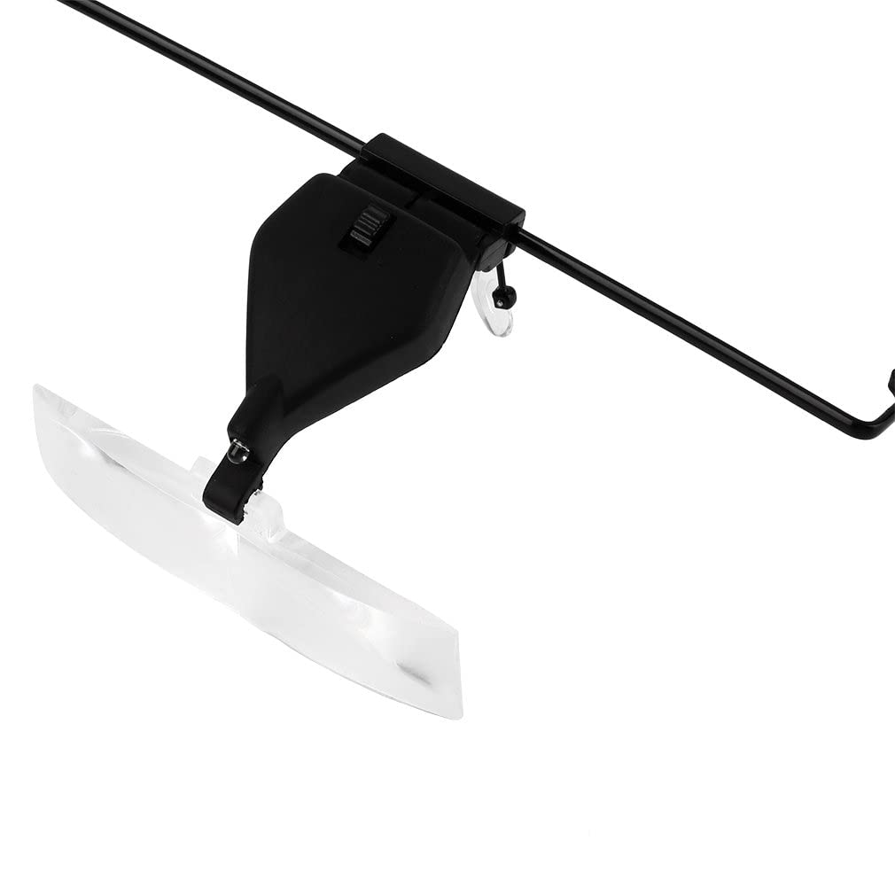 Vergrößerungs-Wimpernverlängerung, LED-Licht, Vergrößerungsbrille, Freisprech-Lupe, tragbare Werkzeuge zum Lesen von Büchern, Zeitungen, Zeichnen schöner Landschaften