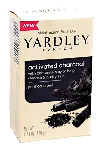 Yardley Activated Charcoal Bath Bar 4oz - 3 Pack