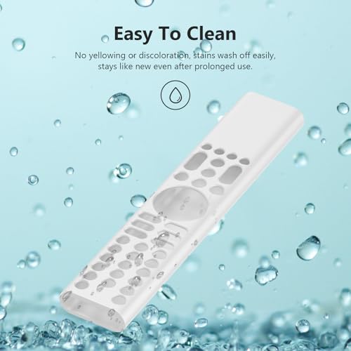 Image of Silicone Remote Cover for Xiaomi Mi TV 2025 Model Remote, Black, Diamond Textured, Precision Button Holes (White, XIAOMI TV 2025)