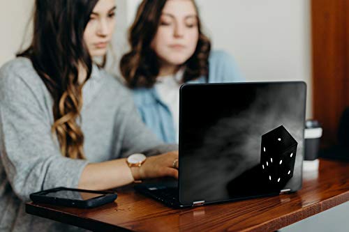 Image of GalaxsiaTM Black Cube Vinyl Laptop Skin /Sticker /Cover /Decal Compatible for Any 15.6 Inches Laptop (Hp /Dell /Sony /Acer /Lenovo /Asus. Etc) Or Notebook.