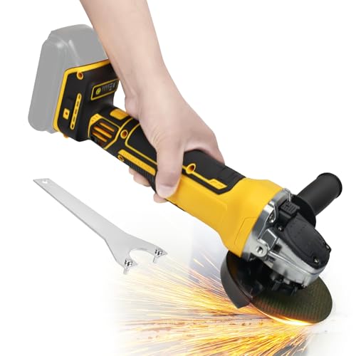 Amoladora angular inalámbrica sin escobillas para baterías Dewalt de 20V y discos de 4.9 pulgadas 2