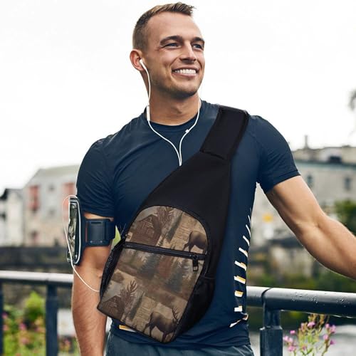 Morrales tipo sling para senderismo y uso casual miniatura 3