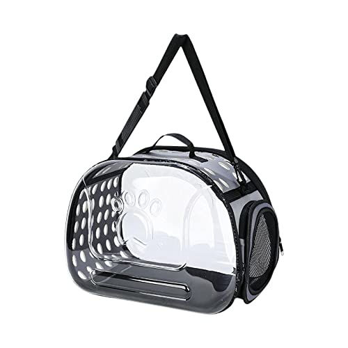 Baoblaze Pet Carrier Clear Detachable Ventilated Comfortable Portable Tote Handbag Cats Travel Carrier for Small Dogs Kitten Puppy Camping Walking, 42cmx26cmx35cm