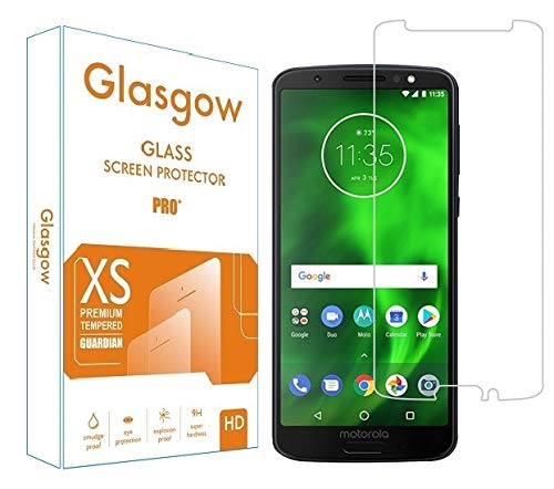 Glasgow Screen Protector for Motorola Moto G6 Plus [Tempered Glass Guard] [Gorilla] Easy Installation [Anti FingerPrint] (B082HR9DC6) Amazon Price History, Amazon Price Tracker