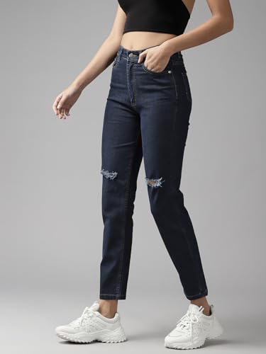 Image of GUTI Womens High Rise Crop Length Jeans()