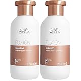 Wella Professionals FUSION Champú de Reparación Intensa para Cabello Seco y Dañado - Brillo y anti rotura, 250ml (Paquete de 2)