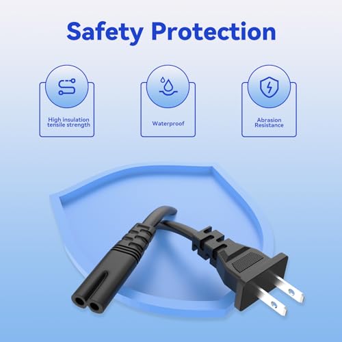 Power Cord for AKIYO O7 Mini Portable Home Projector