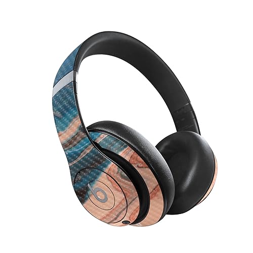 Image of MightySkins Carbon Fiber Skin Compatible with Beats Studio Pro - Sea Dunes | Protective, Durable Textured Carbon Fiber Finish | Easy to Apply, Remove, and Change Style
