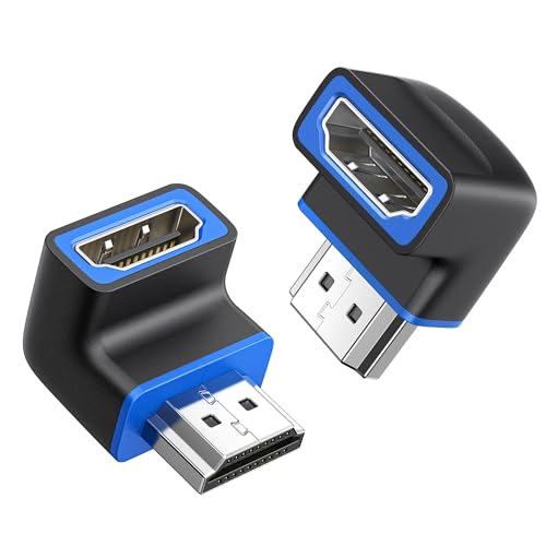 Hdmi Gomito Connettore Adattatore Mini Micro Hdmi Ad Angolo Retto Uhd 8k Mini Micro Hd Maschio A Adattatore Connettore Femmina Compatibile Con Hdmi Hdmi 90 Gradi - Foto 9