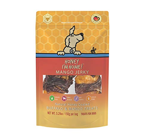 Honey I'm Home Buffalo Wrapped Mango Jerky Dog Treats, 5.29 oz